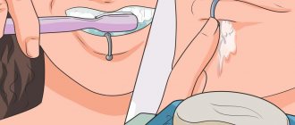 Rules for caring for a vertical labret